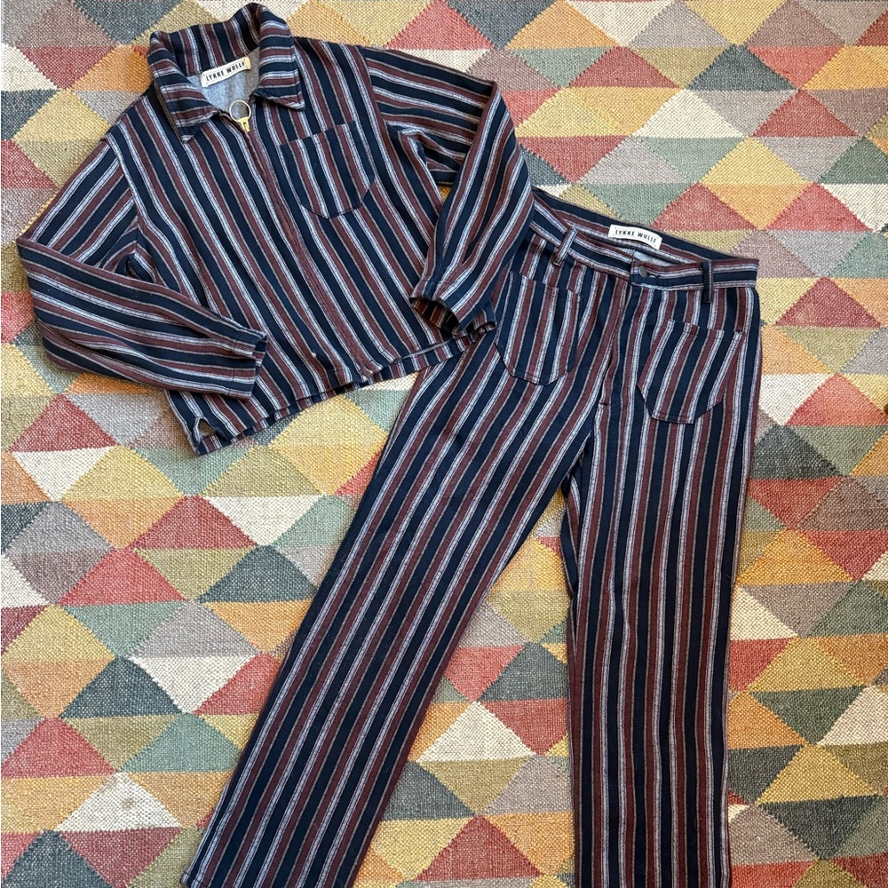 Lykke Wullf Flannel Ranch Jacket and Pants Matching Set